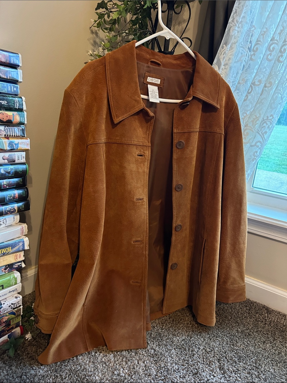 Cherokee Suede Leather Jacket in Brown